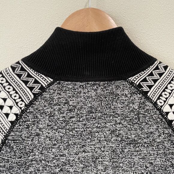 Title Nine Wool Full Zip Sweater Jacket Fair Isle Womens S Hiking Ski Mountain - Picture 8 of 10